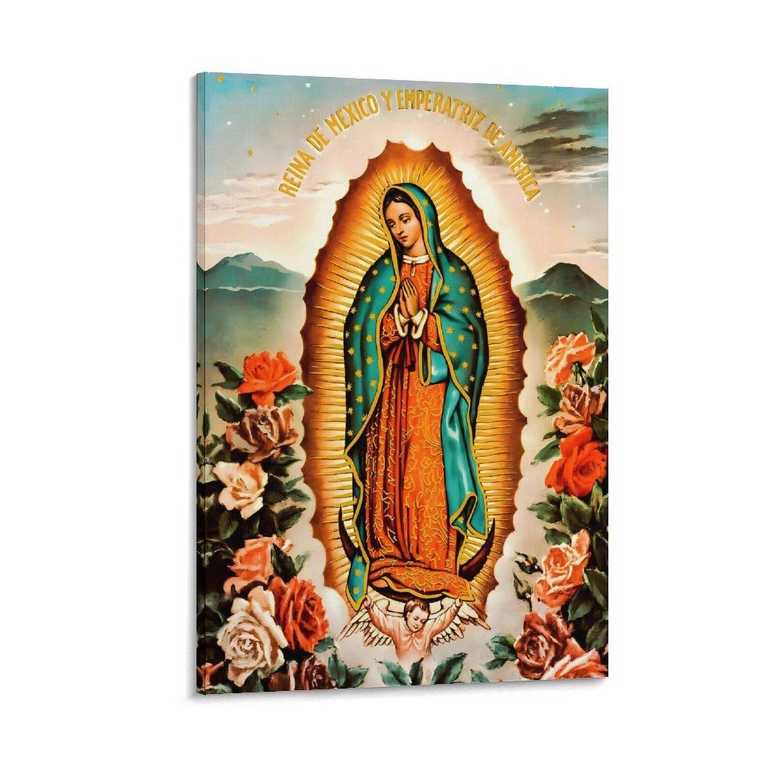 Our Lady of Guadalupe Canvas Print, Catholic Wall Art - Etsy