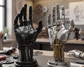 Podstawka pod kontroler robota Cyberpunk | Mechaniczne ramię do gier, dekoracja stołu