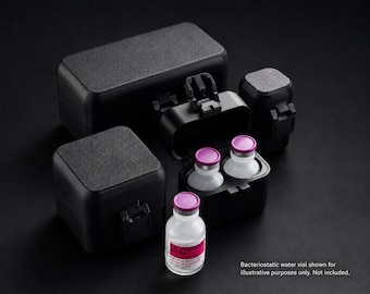 30mL Hospira Bacteriostatic Water Vial Storage Case, 1, 2, 4, 6, 8, 12 Capacity