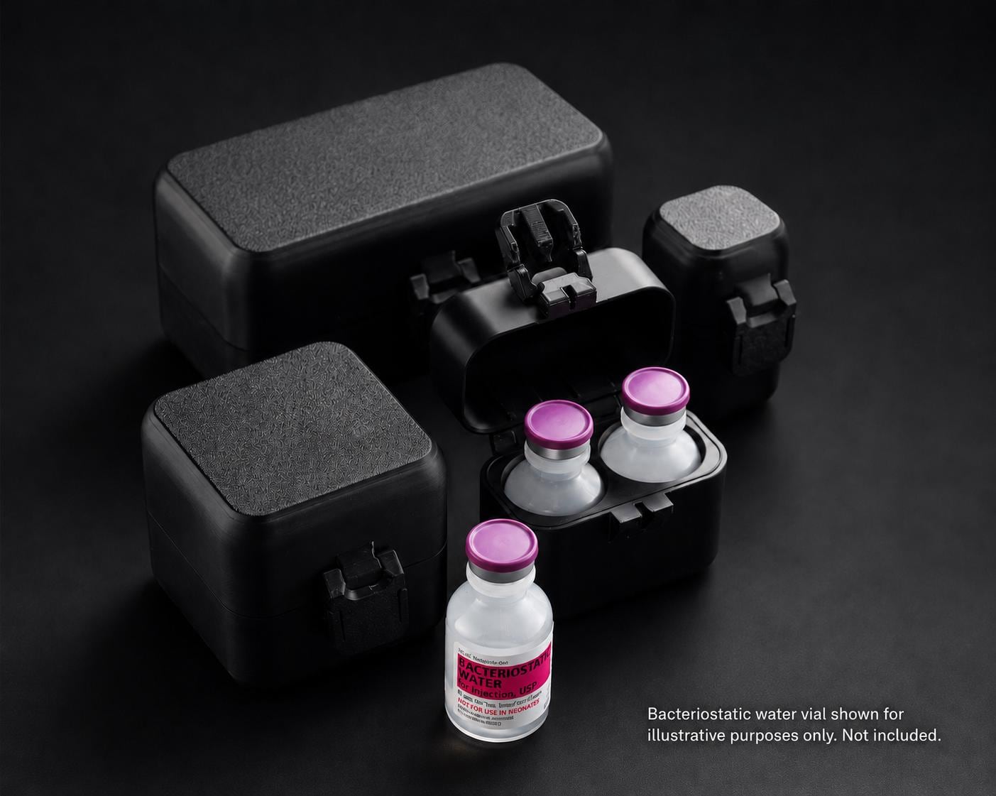30mL Hospira Bacteriostatic Water Vial Storage Case, 1, 2, 4, 6, 8, 12, 20 or 30 Capacity