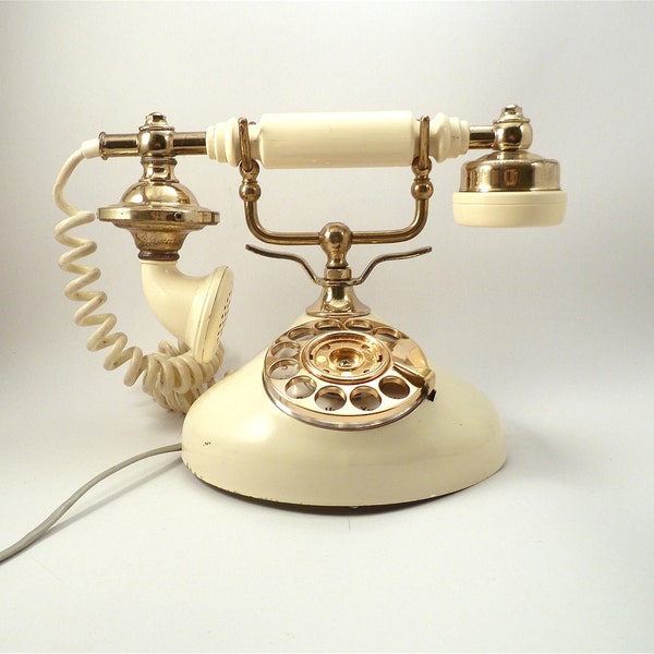 Vintage Phone- 1970s Ivory Color