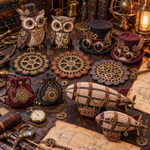 CURIOSIDADES STEAMPUNK COM MECANISMO DE RELÓGIO