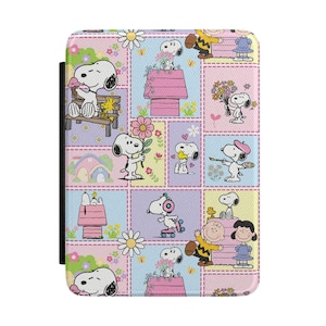Patchwork Pattern Kindle Case | Dog Cartoon Cover image 2