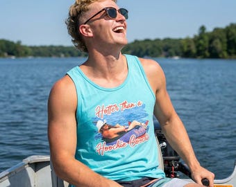 Hotter Than a Hoochie Coochie Tank | Summer Oversized Comfy Lake Ocean Shirt