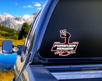 Forever Rowdy Racing Logo Sticker | Kiss-Cut Vinyl Decal