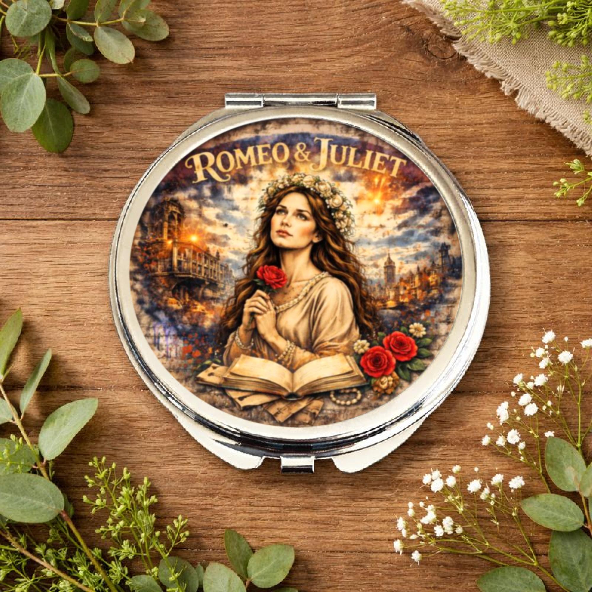 JOYPOLICE 缶バッジ miroir 16個セット Juliet Pocket Mirror • Romeo and Juliet Gift • Classic Literature
