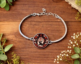 Year of the Tiger Bracelet – Chinese Zodiac Jewellery Gift – Lunar New Year Animal Sign