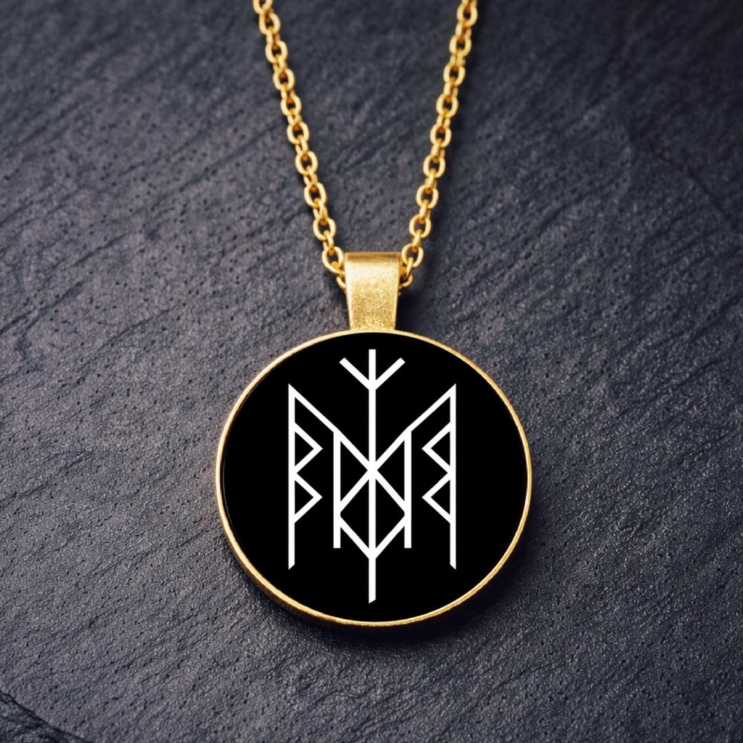 Frendship Bind Rune Friendship Bind Rune Necklace • Norse Rune Pendant • Viking Symbol ...