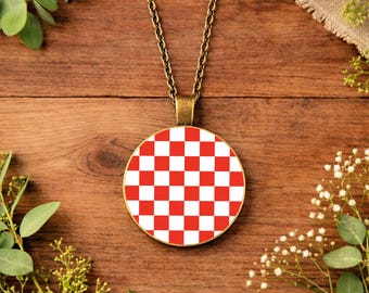 Tyrone County Colours Necklace • Irish County Jewellery • Tyrone Supporter Gift • County Pride Necklace • Personalised Jewellery