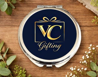 Custom Logo Mirror • Personalised Compact Mirror • Business Logo Gift • Branded Mirror • Bulk Order Gift • Corporate Gift • Promotional Gift
