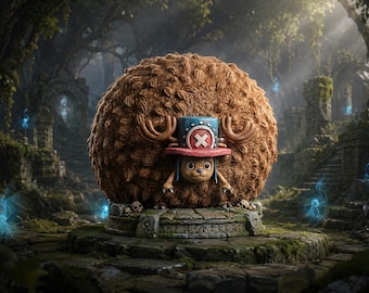 One Piece STL Tony Tony Chopper 3D Print - DND Anime Miniature Defensive Form Pre-Timeskip