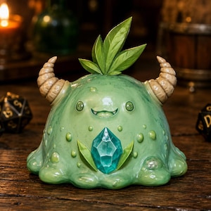 Forest Slime STL — DnD Fantasy Ooze Monster Miniature 3D Print Tabletop RPG image 1