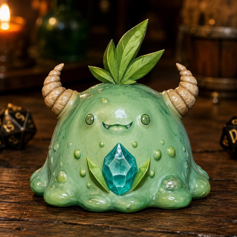 Forest Slime STL — DnD Fantasy Ooze Monster Miniature 3D Print Tabletop RPG image 1