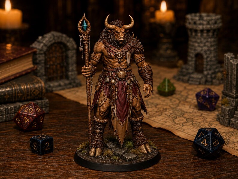 Minotaur Warband Bundle 6 STL — DnD Fantasy Labyrinth Pack Miniaturen 3D Print Bild 4