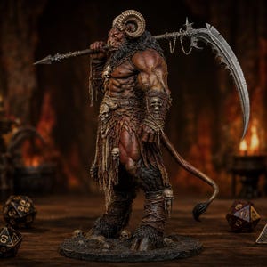 Baphomet Demon Lord STL — Ragnarok Online Inspired MVP Boss Miniature DnD 3D Print image 6