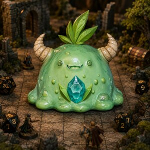 Forest Slime STL — DnD Fantasy Ooze Monster Miniature 3D Print Tabletop RPG image 2