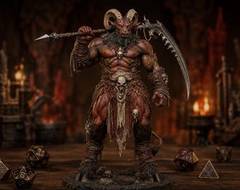 Baphomet Demon Lord STL — Ragnarok Online Inspired MVP Boss Miniature DnD 3D Print