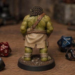 オークレディSTL — ラグナロクオンラインにインスパイアされた女性オーク戦士のミニチュア（D&D 3Dプリント用） 画像 6