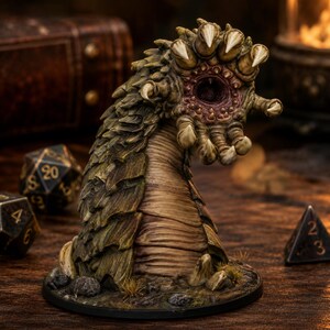 Giant Earth Worm STL — DnD Fantasy Purple Worm Miniature 3D Print Tabletop Boss image 3