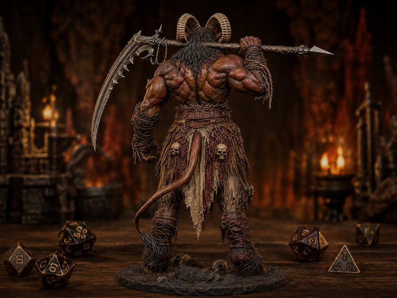 Baphomet Demon Lord STL — Ragnarok Online Inspired MVP Boss Miniature DnD 3D Print image 5