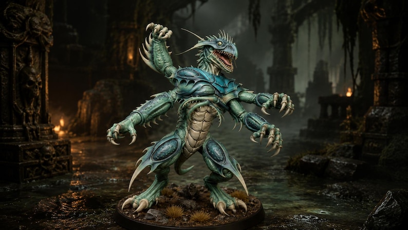 Four-Armed Monster STL — DnD Fantasy Aberration Miniature 3D Print Tabletop RPG image 4