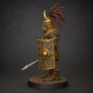 Orc Hero STL — Ragnarok Online Inspired Champion Orc Miniature for DnD 3D Print Tabletop image 4