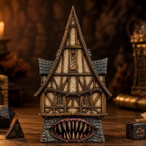 Haunted House STL — DnD Fantasy Diorama Scenery Terrain 3D Print Tabletop Halloween image 3