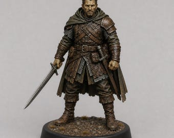 Mercenary veteran STL — D&D Fantasy altes Verkaufsschwert 3D Druck Tabletop