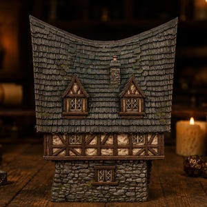 Haunted House STL — DnD Fantasy Diorama Scenery Terrain 3D Print Tabletop Halloween image 4