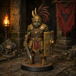 オークウォーバンドバンドル6 STL — ラグナロクオンラインにインスパイアされたオークミニチュアパック DnD 3Dプリント 画像 2