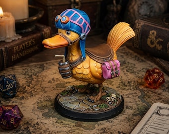 One Piece STL Karoo 3D Print - DND Anime Miniature Super Duck Vivi's Guardian