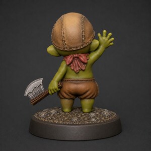 Orc Baby STL — Ragnarok Online Inspired Goblin Child Miniature for DnD Tabletop 3D Print image 3