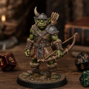 Orc Archer STL — Ragnarok Online Inspired Orc Bowman Miniature for DnD 3D Print Tabletop image 6