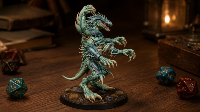Four-Armed Monster STL — DnD Fantasy Aberration Miniature 3D Print Tabletop RPG image 5