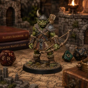 Orc Archer STL — Ragnarok Online Inspired Orc Bowman Miniature for DnD 3D Print Tabletop image 3