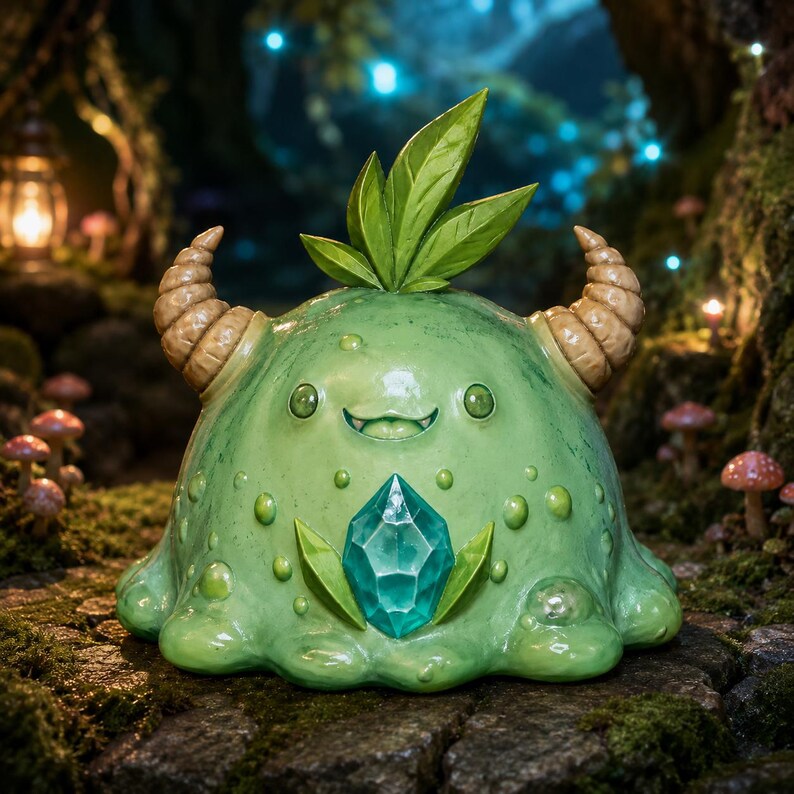 Forest Slime STL — DnD Fantasy Ooze Monster Miniature 3D Print Tabletop RPG image 3