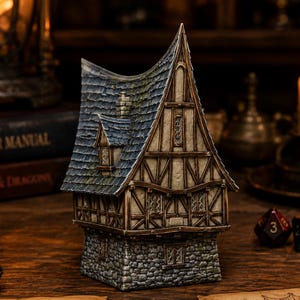 Haunted House STL — DnD Fantasy Diorama Scenery Terrain 3D Print Tabletop Halloween image 5