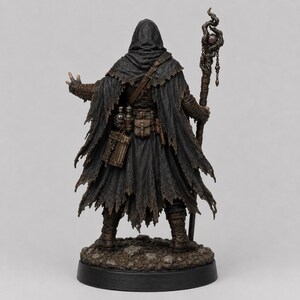 Hechicero Bandido STL — Miniatura de mago forajido de fantasía para DnD, impresa en 3D, para juegos de rol de mesa imagen 5