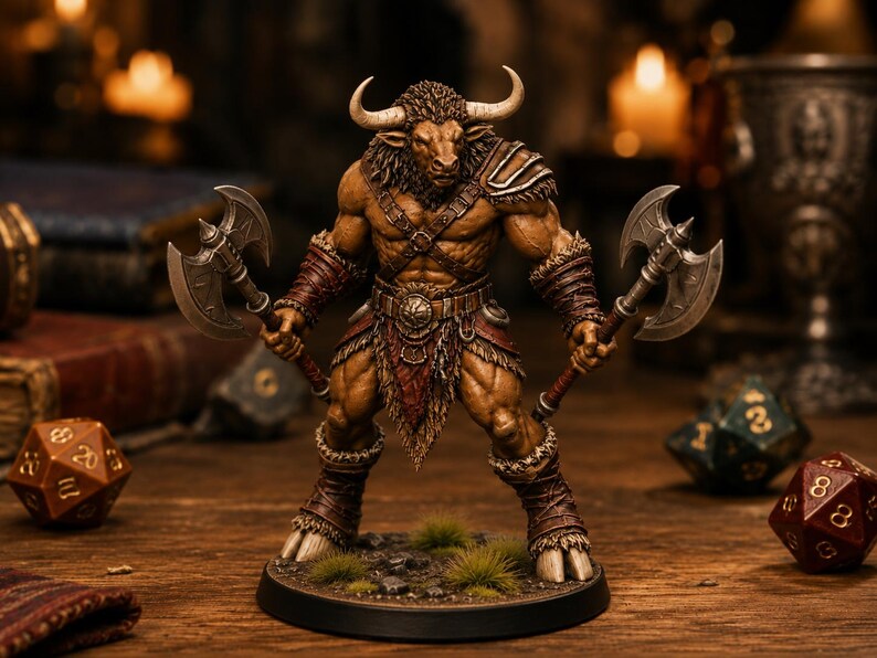 Minotaur Warband Bundle 6 STL — DnD Fantasy Labyrinth Pack Miniaturen 3D Print Bild 2
