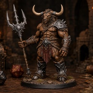 Minotaur Warband Bundle 6 STL — DnD Fantasy Labyrinth Pack Miniaturen 3D Print Bild 9