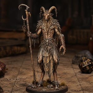 Baphomet Demon Mage STL — Ragnarok Online Inspired Spellcaster Boss Miniature DnD Print image 5