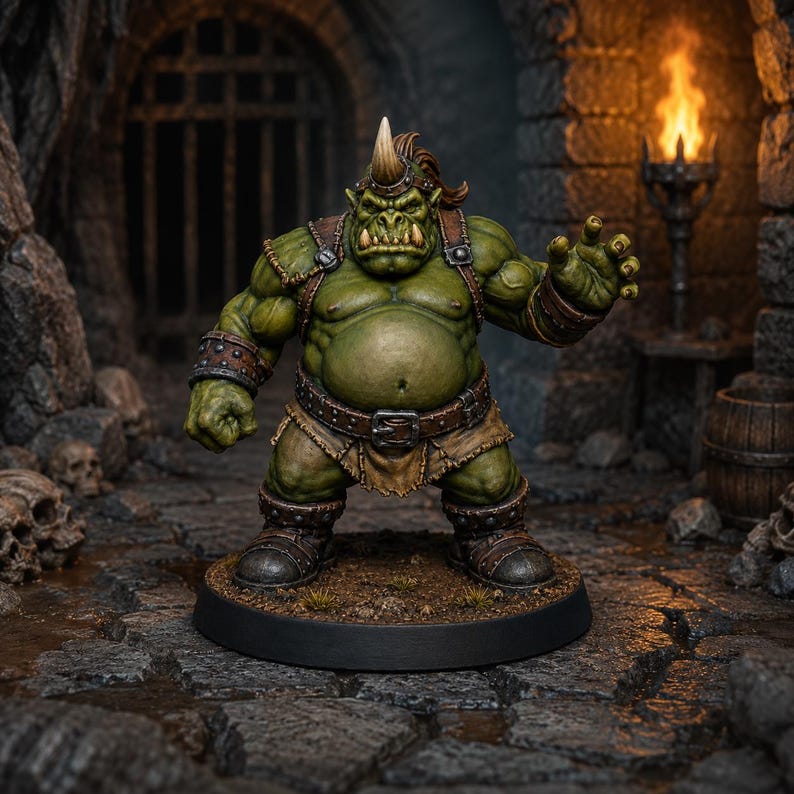 オークロードSTL — ラグナロクオンラインにインスパイアされたMVPボスミニチュア（D&D用3Dプリント卓上ゲーム） 画像 1
