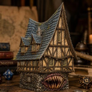 Haunted House STL — DnD Fantasy Diorama Scenery Terrain 3D Print Tabletop Halloween image 2
