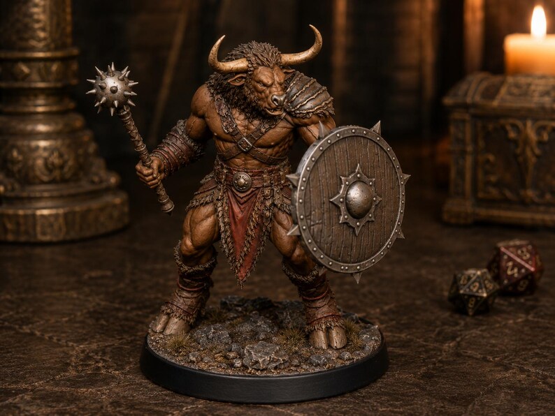 Minotaur Warband Bundle 6 STL — DnD Fantasy Labyrinth Pack Miniaturen 3D Print Bild 7