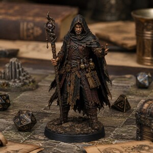 Hechicero Bandido STL — Miniatura de mago forajido de fantasía para DnD, impresa en 3D, para juegos de rol de mesa imagen 2