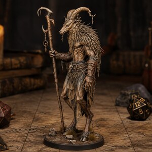 Baphomet Demon Mage STL — Ragnarok Online Inspired Spellcaster Boss Miniature DnD Print image 6