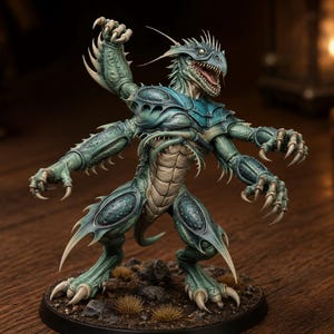 Four-Armed Monster STL — DnD Fantasy Aberration Miniature 3D Print Tabletop RPG image 1