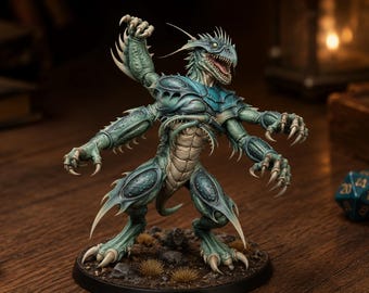 Four-Armed Monster STL — DnD Fantasy Aberration Miniature 3D Print Tabletop RPG