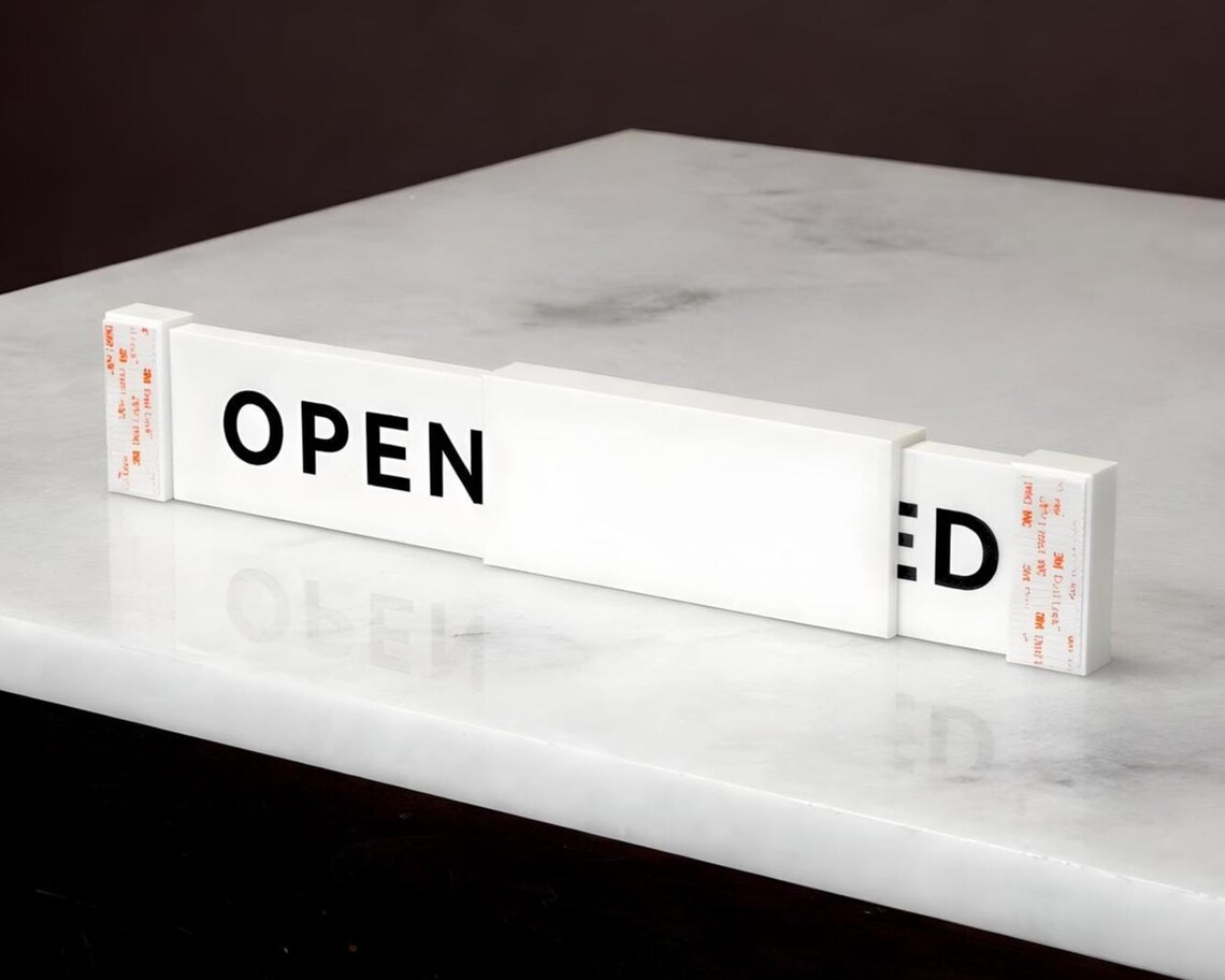 Sliding Open Closed Sign | Made in USA - Etsy