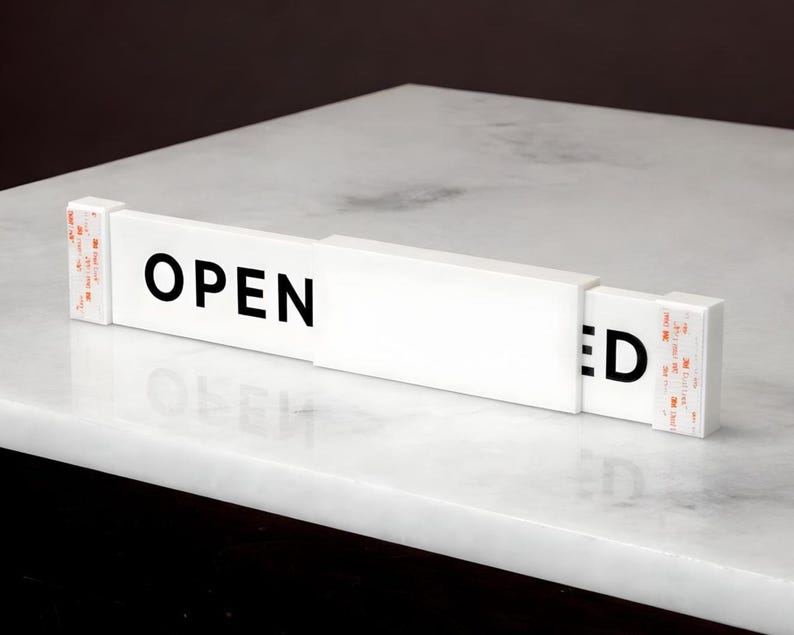 Sliding Open Closed Sign | Made in USA - Etsy